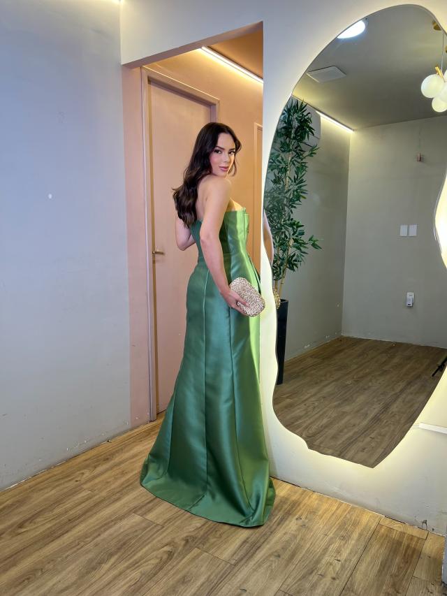 Vestido Luisa Verde Oliva Claro