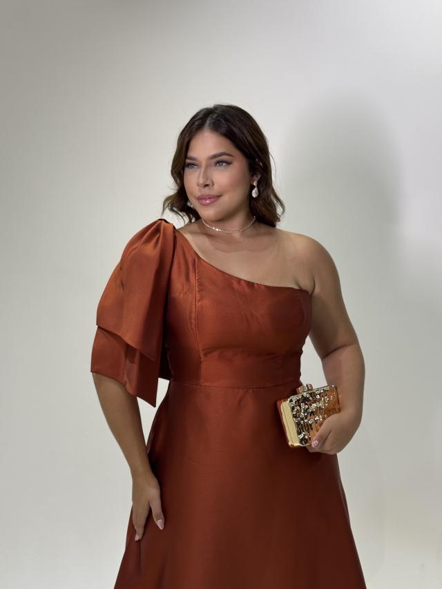 Vestido Bárbara Terracota