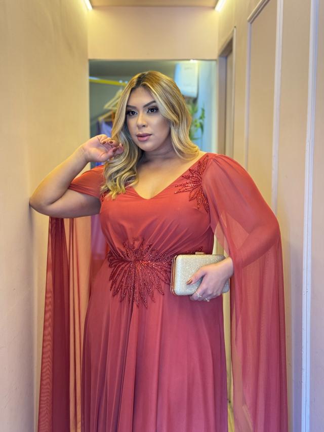 Vestido Angelina Terracota