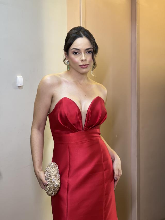Vestido Rífia Vermelho