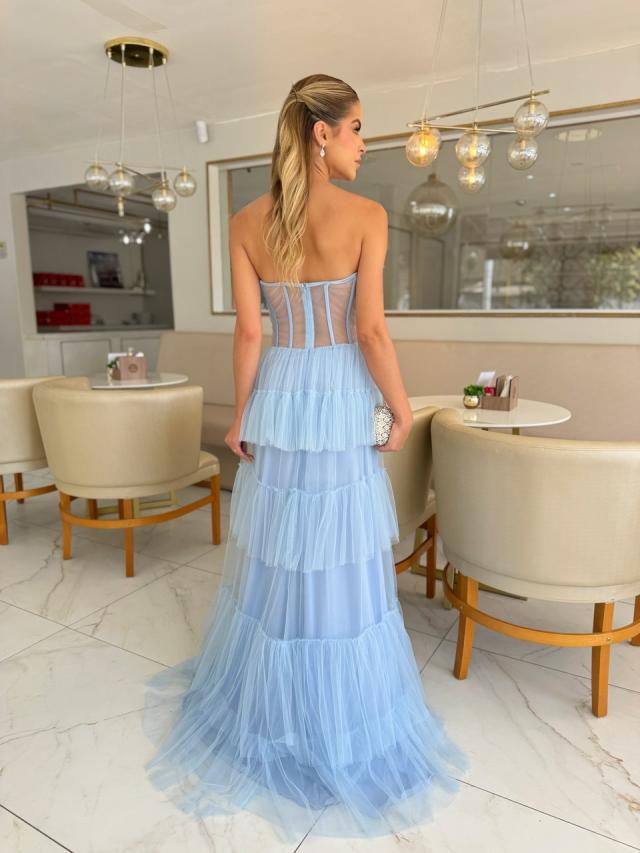 Vestido Gabi Azul Serenity