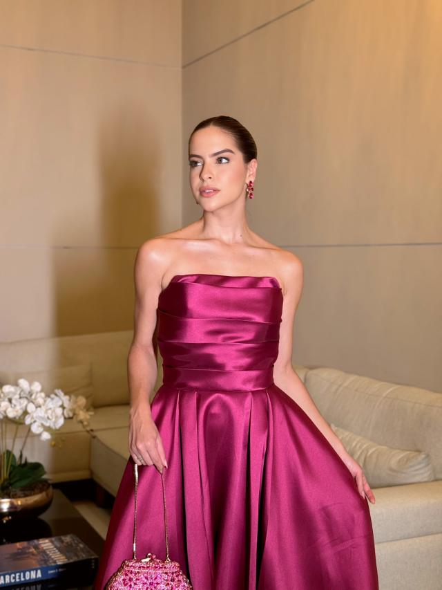 Vestido Leidy Fucsia