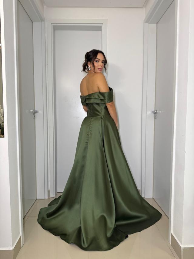 Vestido Soraia Verde Oliva