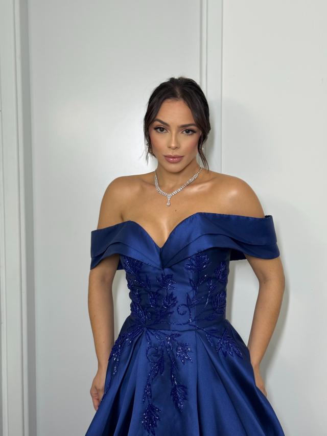 Vestido Soraia Azul Royal