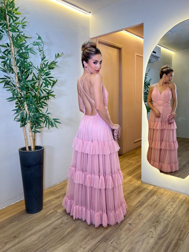 Vestido Antonela Rose