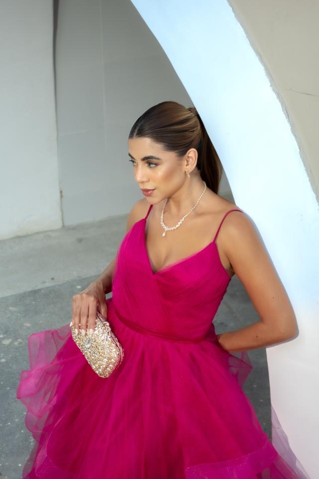 Vestido Nina Fucsia