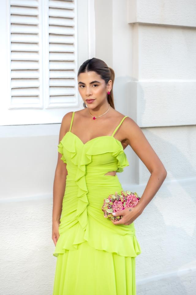 Vestido Leila Verde Lima