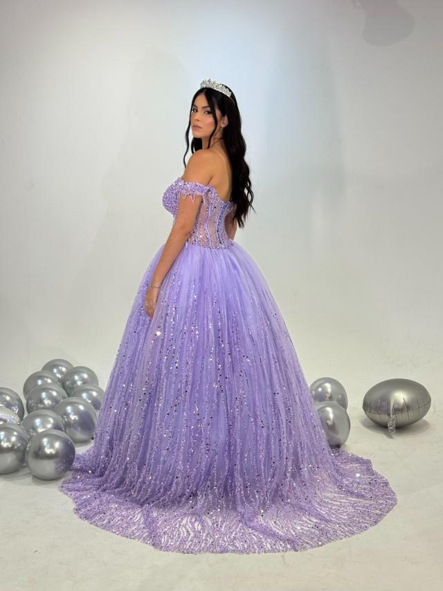 Vestido Bela Lavanda
