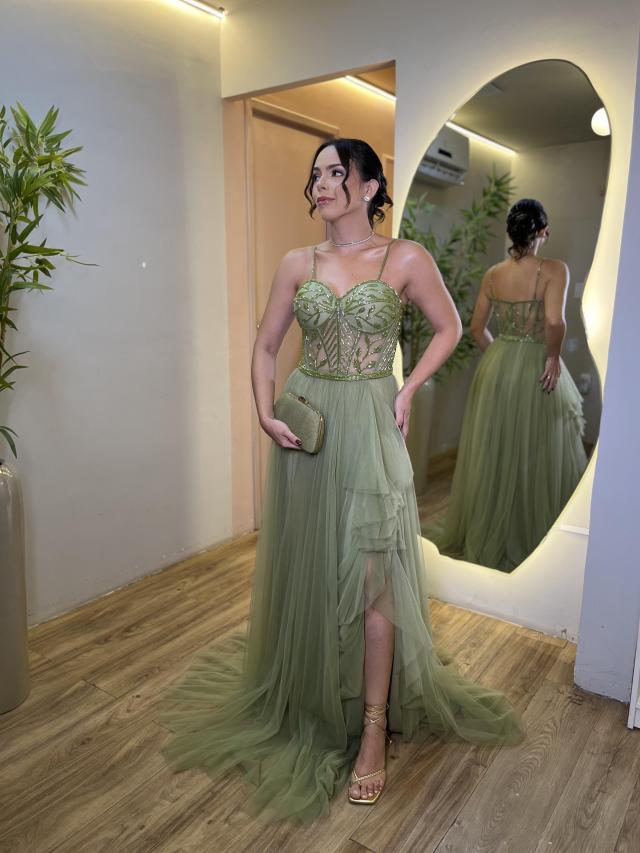 Vestido Alicia Verde Oliva