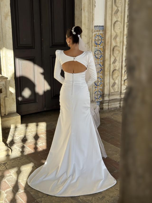 Vestido de Noiva com Mangas Longas (374)