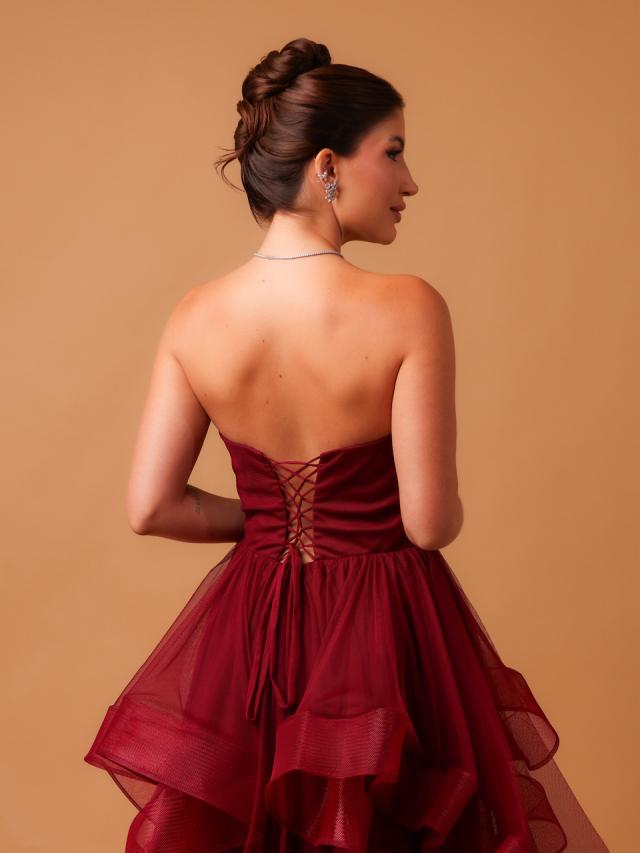 Vestido Laura Marsala