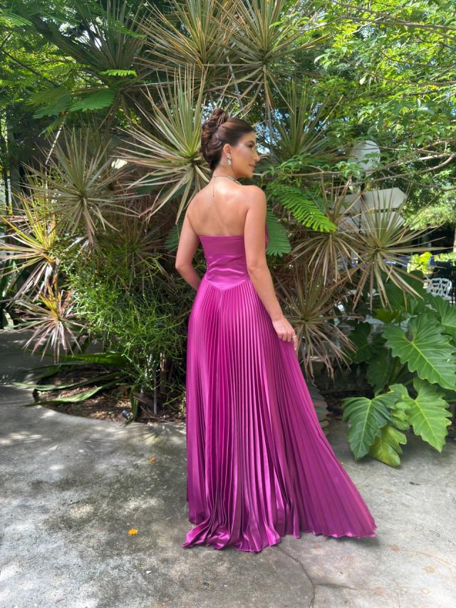 Vestido Giovana Fucsia