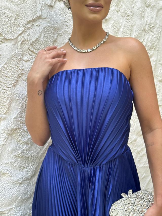 Vestido Giovana Azul Royal