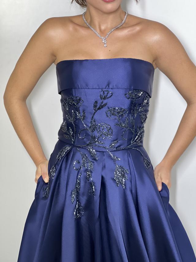 Vestido Pérola Azul Marinho