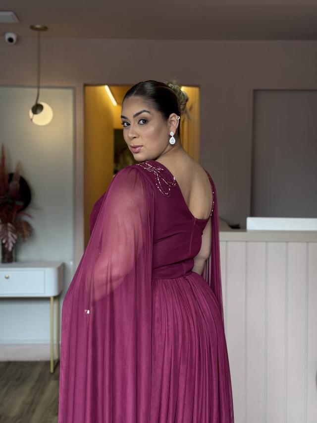 Vestido Gabriela Marsala