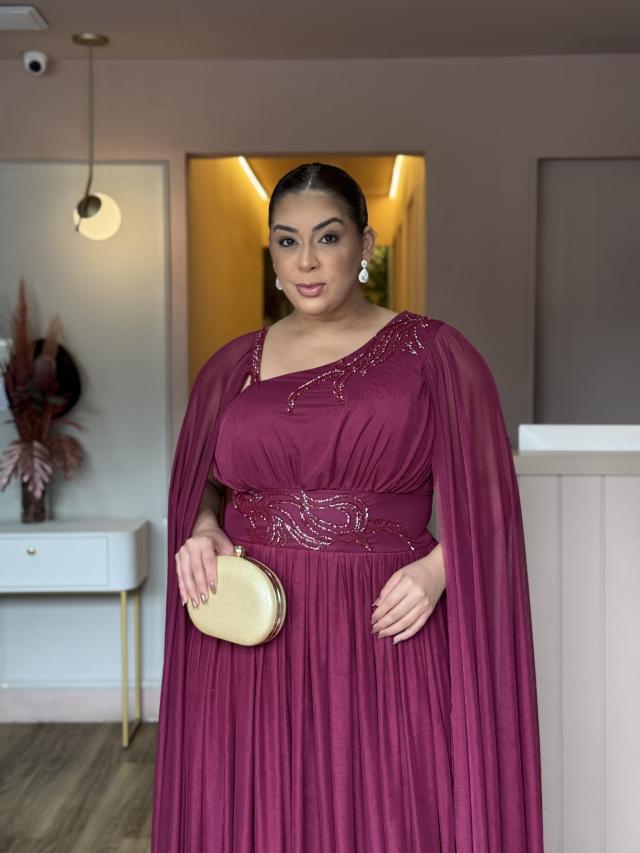 Vestido Gabriela Marsala