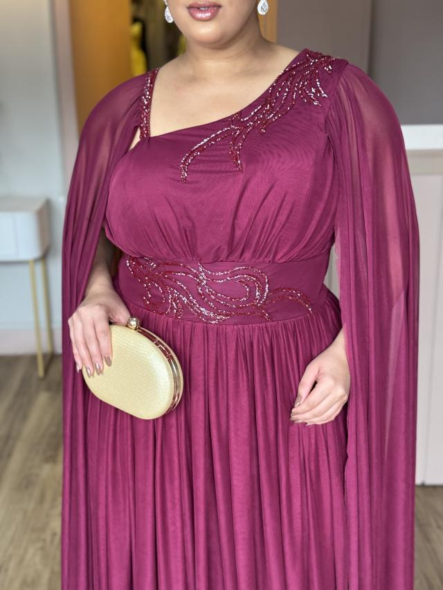 Vestido Gabriela Marsala
