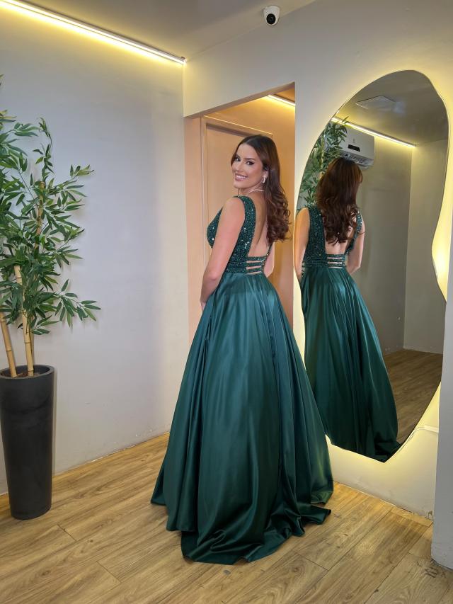 Vestido Luma Verde Esmeralda