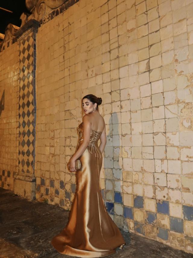 Vestido Mariah Dourado