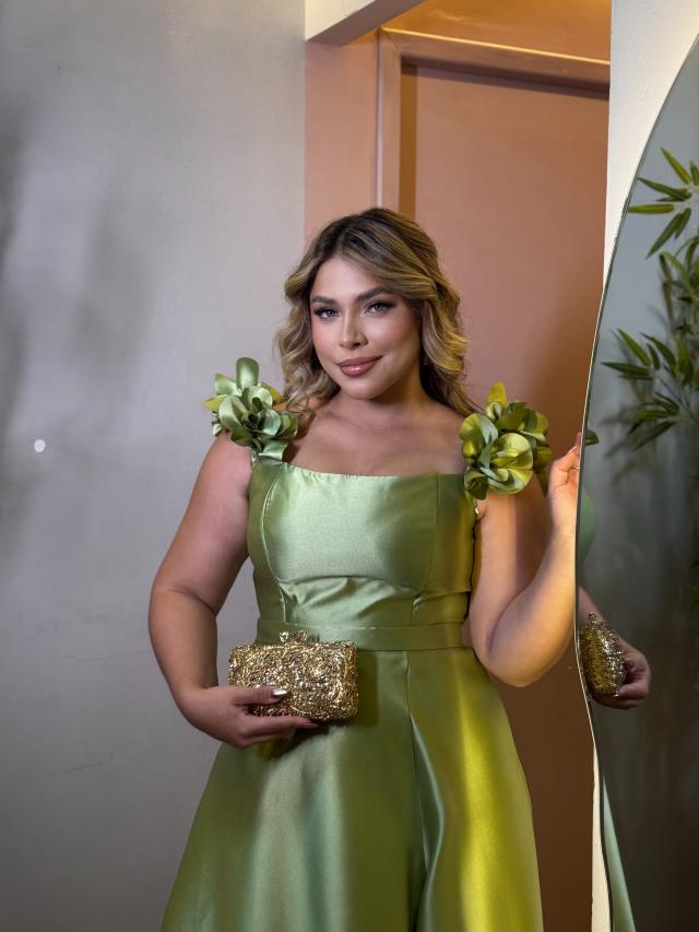 Vestido Mariana Verde Oliva