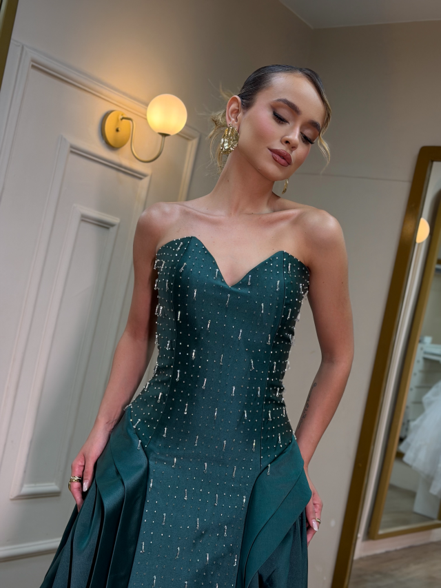 Vestido Grécia verde