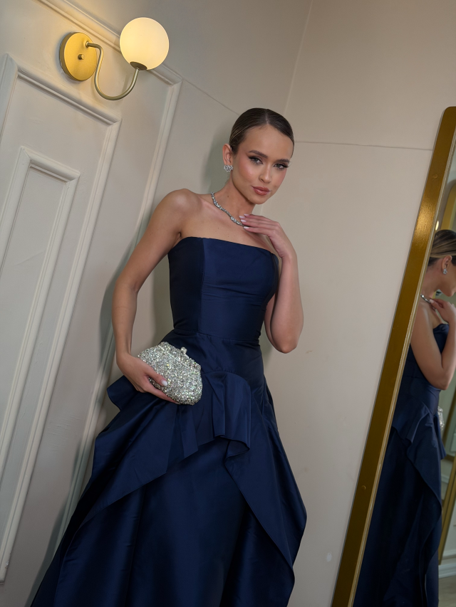 Vestido Cindy azul marinho