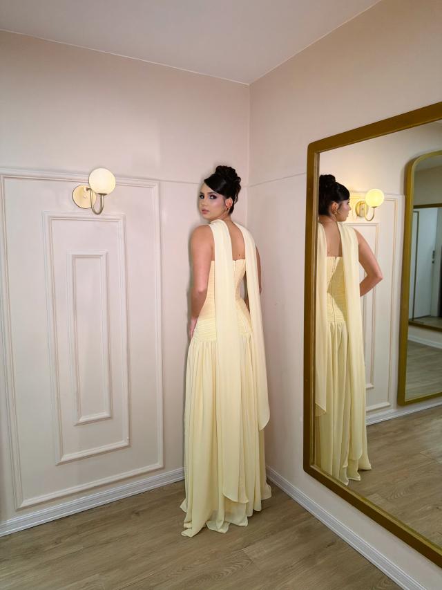 Vestido Mavie amarelo