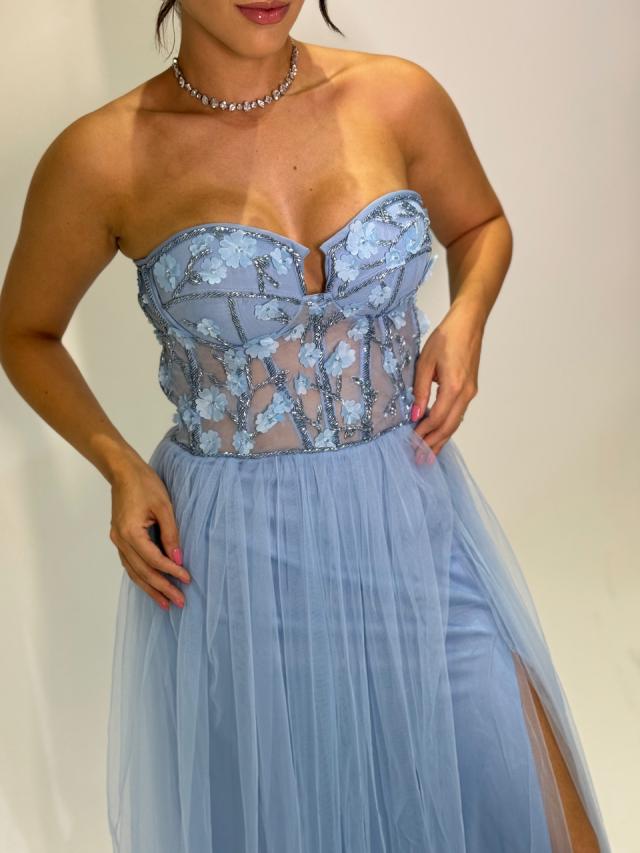 Vestido Flora Azul Serenity 