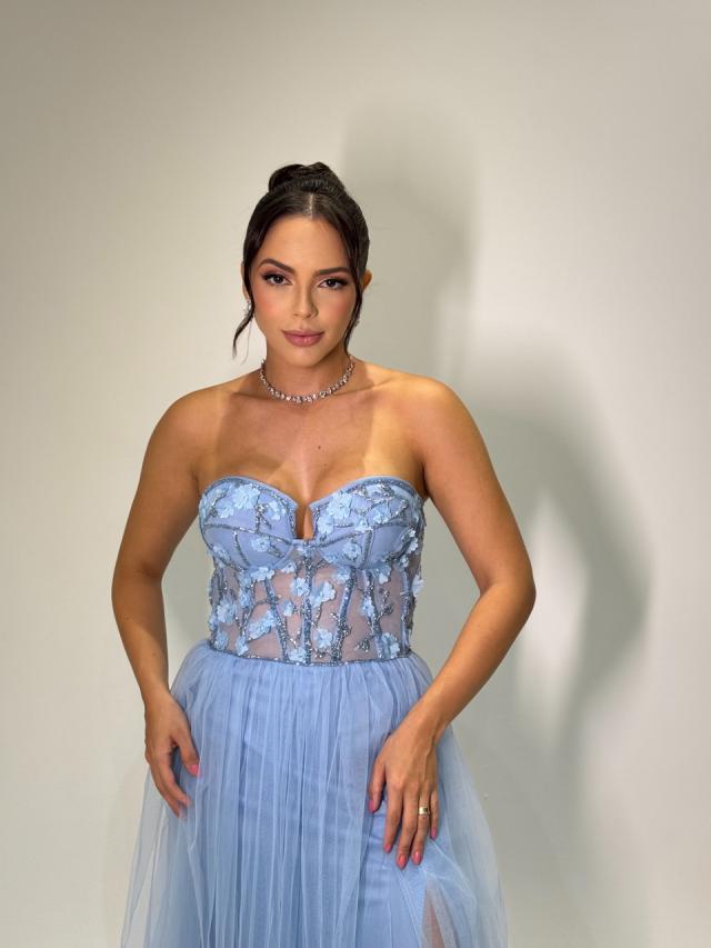 Vestido Flora Azul Serenity 