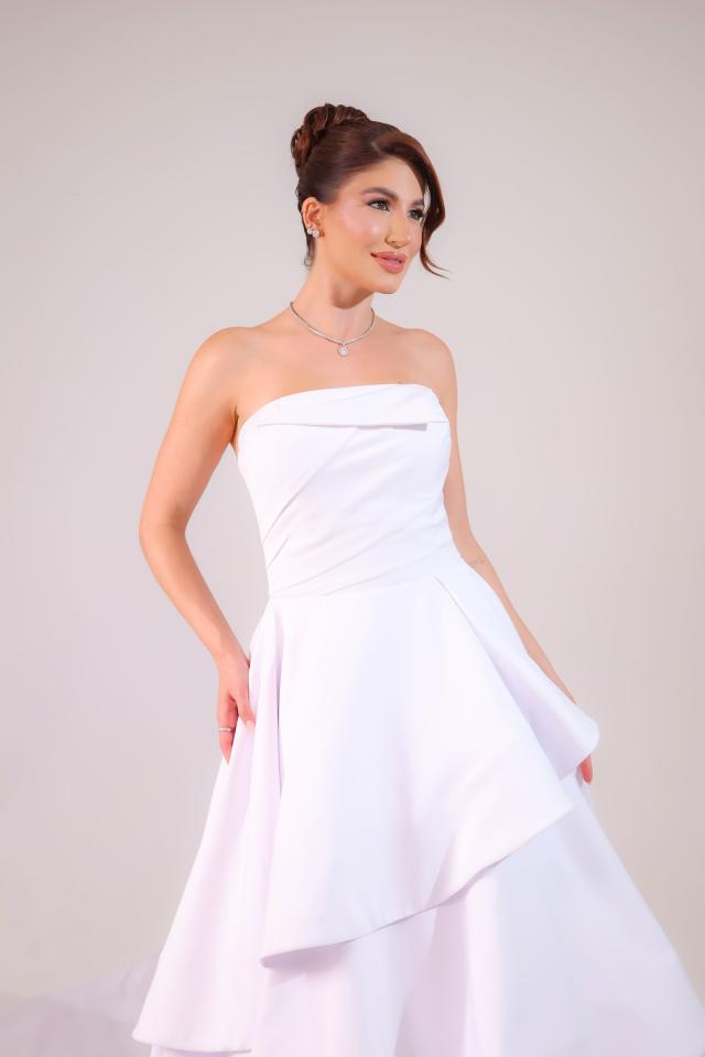 Vestido de Noiva Princesa Tomara que Caia com Saia em Camadas (250)