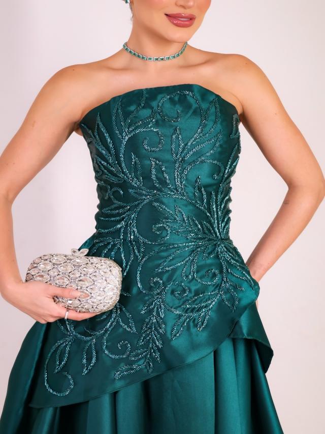 Vestido Malu Verde Esmeralda