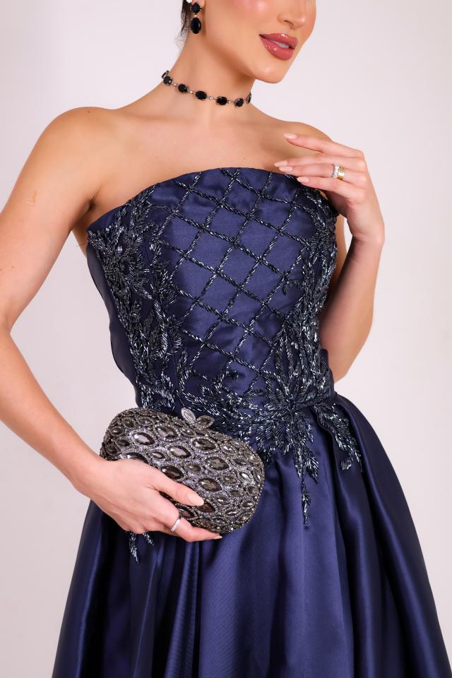 Vestido Dore Azul Marinho