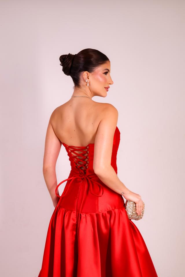 Vestido Cádina Vermelho