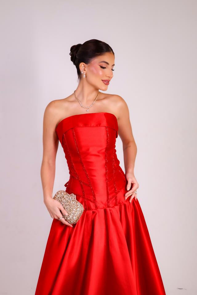 Vestido Cádina Vermelho