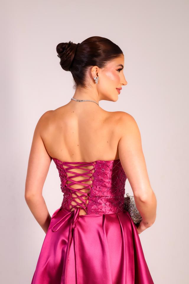 Vestido Rávila Fucsia 