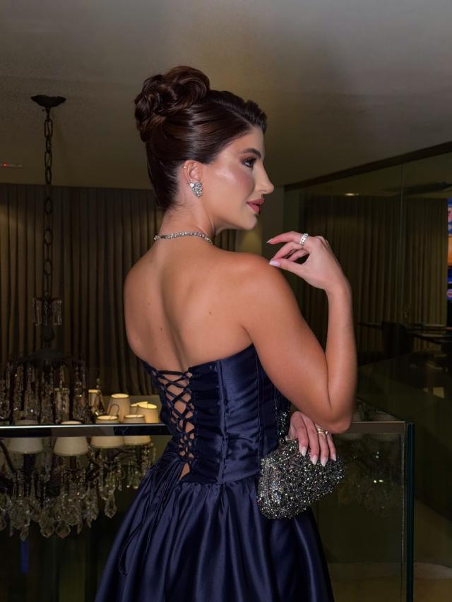 Vestido Madah Azul Marinho