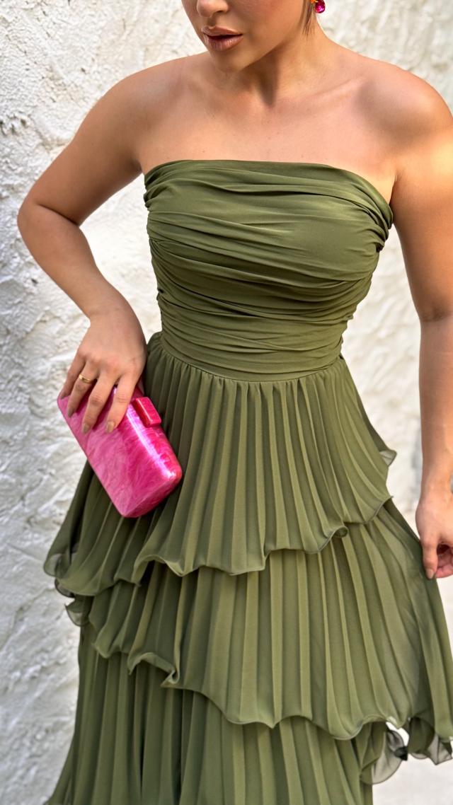 Vestido Kely Verde Oliva 