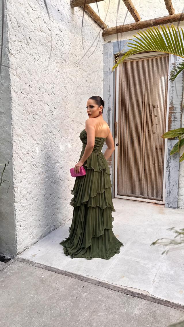 Vestido Kely Verde Oliva 