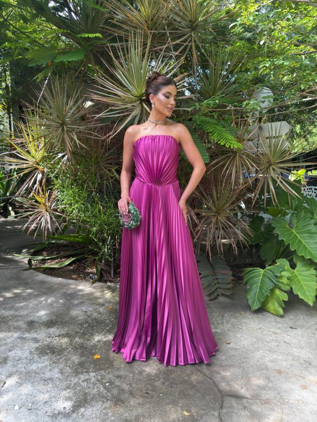 Vestido Giovana Fucsia
