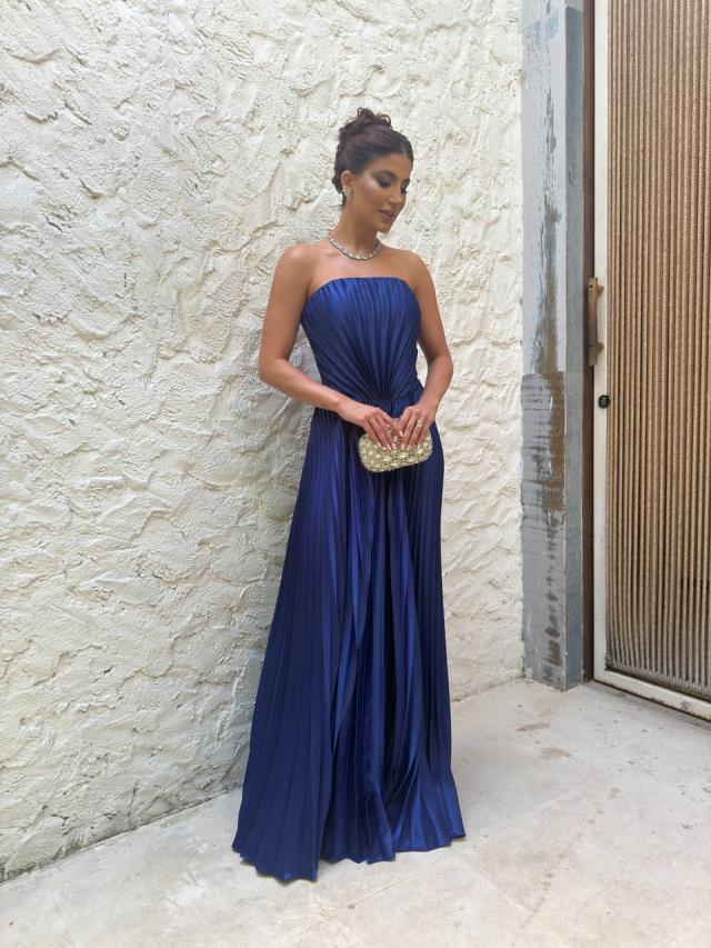 Vestido Giovana Azul Royal