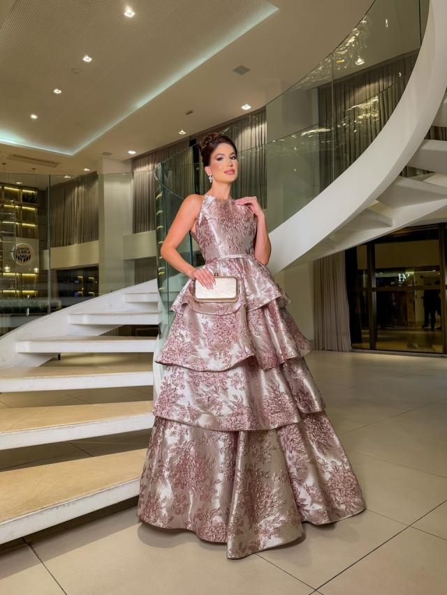 Vestido Roberta Rose Brocado