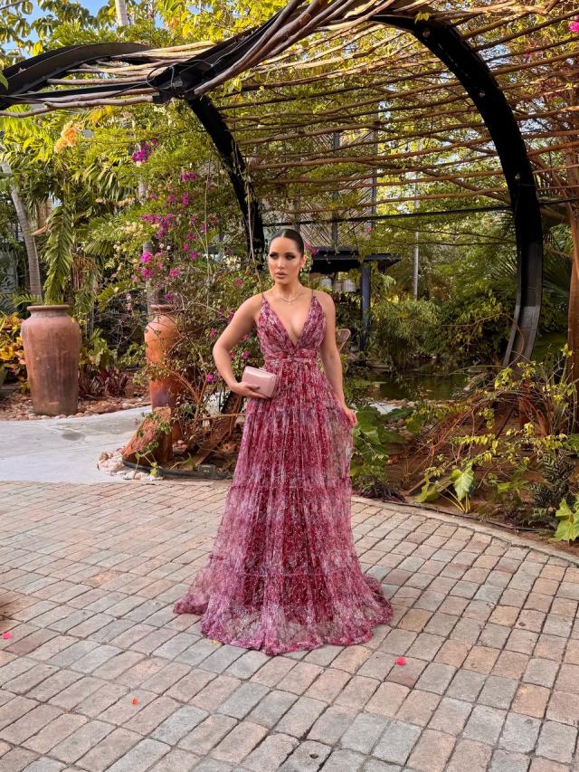 Vestido Flor Marsala
