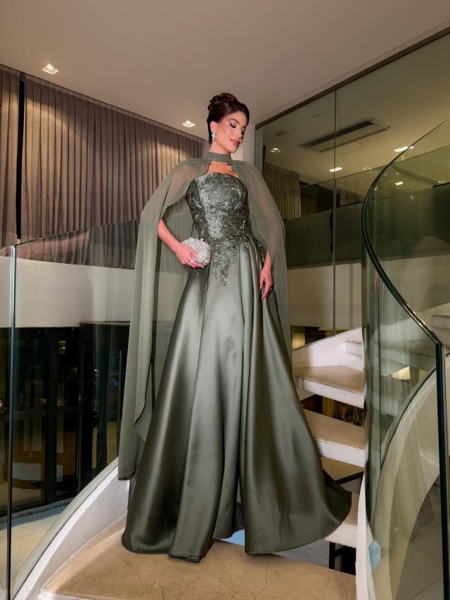 Vestido Vitória Verde Oliva