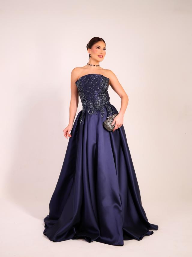 Vestido Dore Azul Marinho