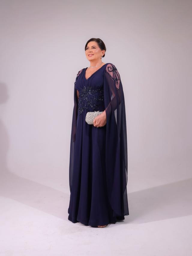 Vestido Lidia Azul Marinho