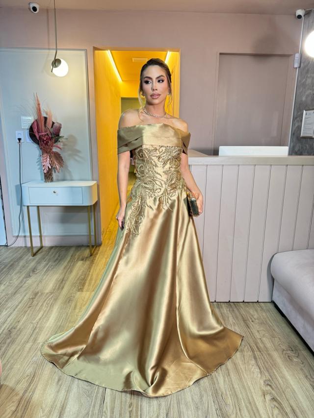 Vestido Debora Dourado