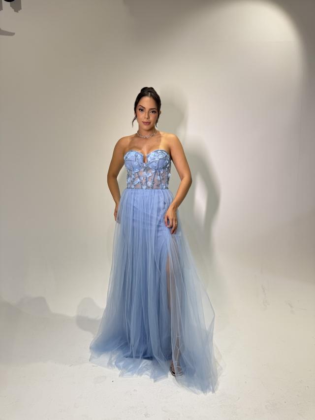 Vestido Flora Azul Serenity