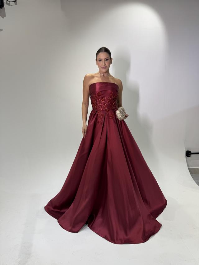 Vestido Pérola Marsala