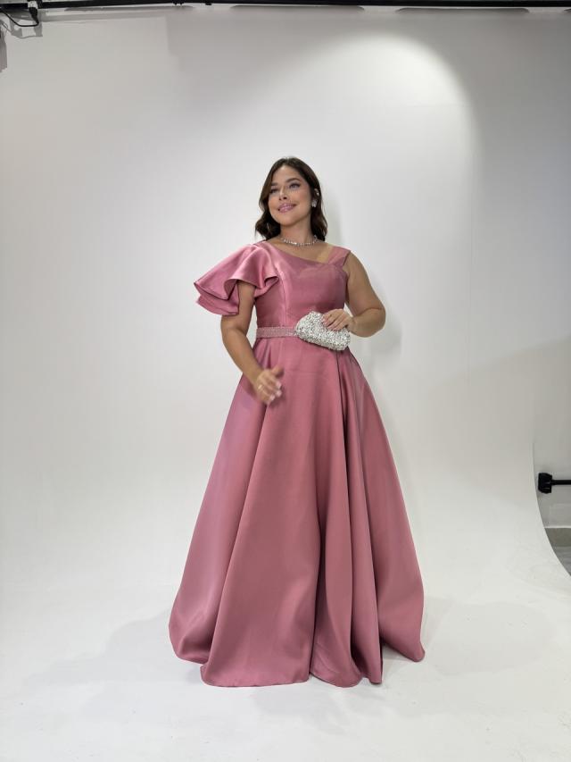 Vestido Camila Rosa Chá
