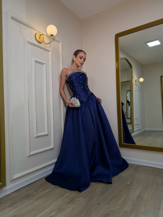 Vestido Carol Azul Marinho